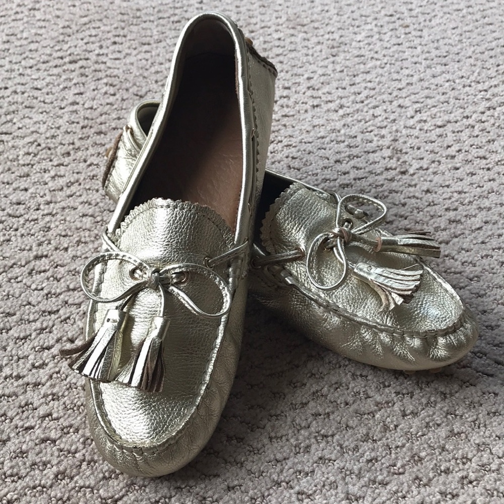 Coach gold driving moccasins 8